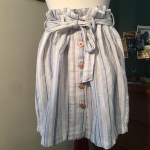 ✨Striped paper bag skirt✨